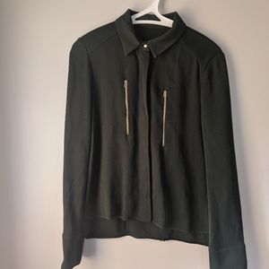 Military style collared shirt